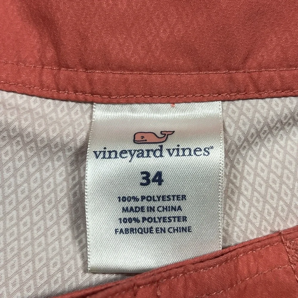 Vineyard‎ Vines Swim Trunks Mens 34 Red Coral 9